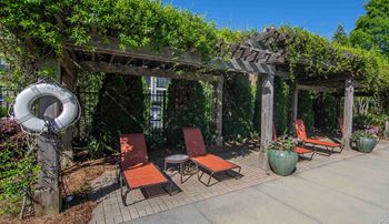Poolside cabana lounge